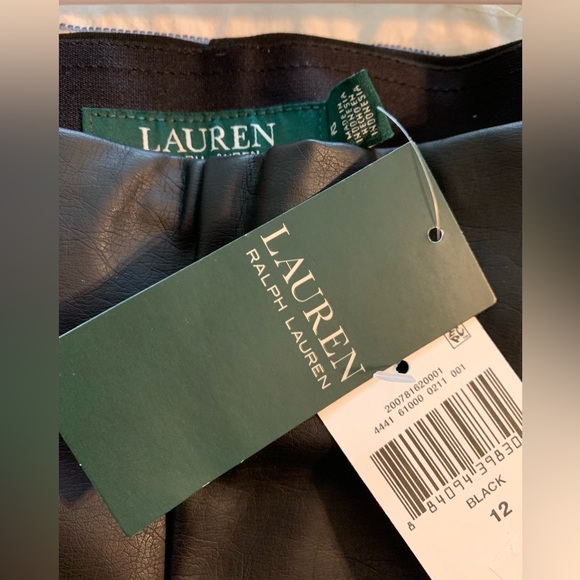 Lauren by Ralph Lauren Ponte Knit Leggings with faux leather front - Picture 3 of 3